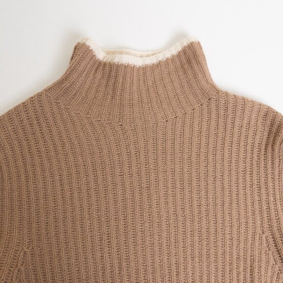 Theory Turtleneck Wool Cashmere Sweater Oversized Soft Beige Karenia Small - Picture 10 of 14
